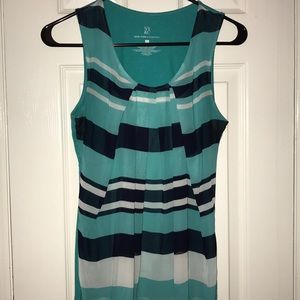 New York and Co. chiffon overlay tank